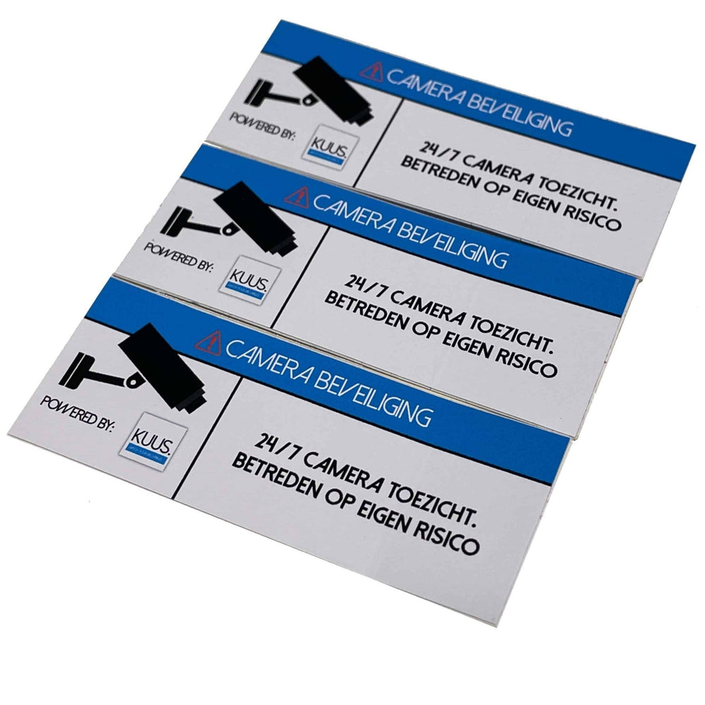 Camerabewaking stickers, set van 3