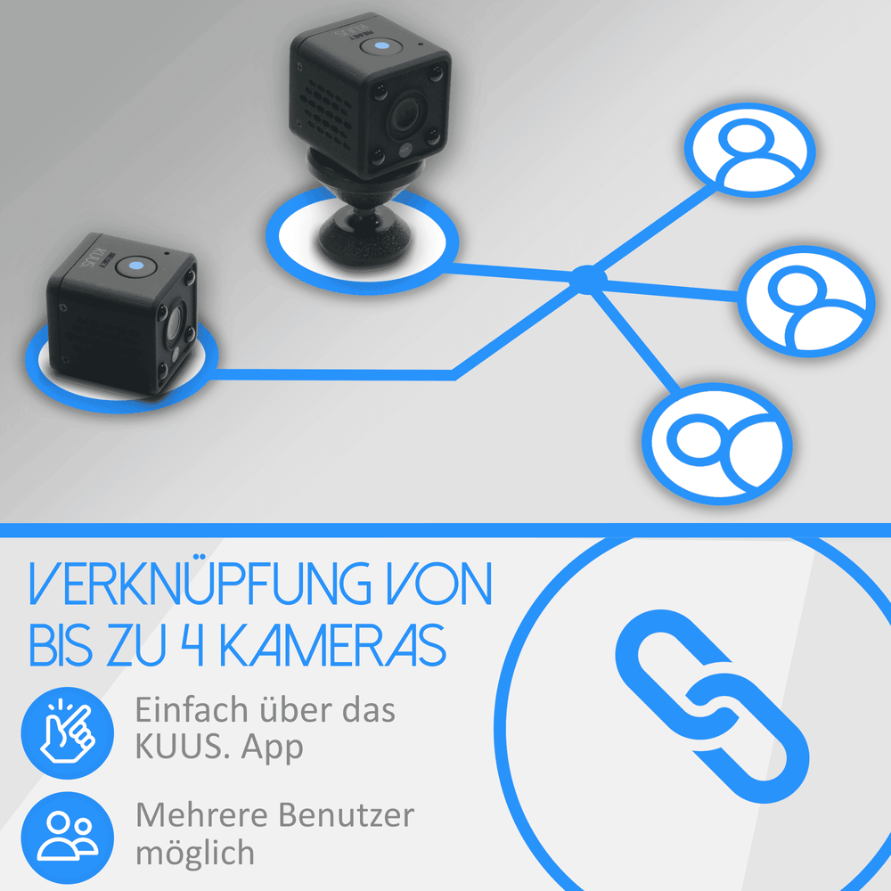 Mini-Kamera mit Bewegungsmelder, Live-Übertragung aufs Handy per WLAN, Ansicht 7