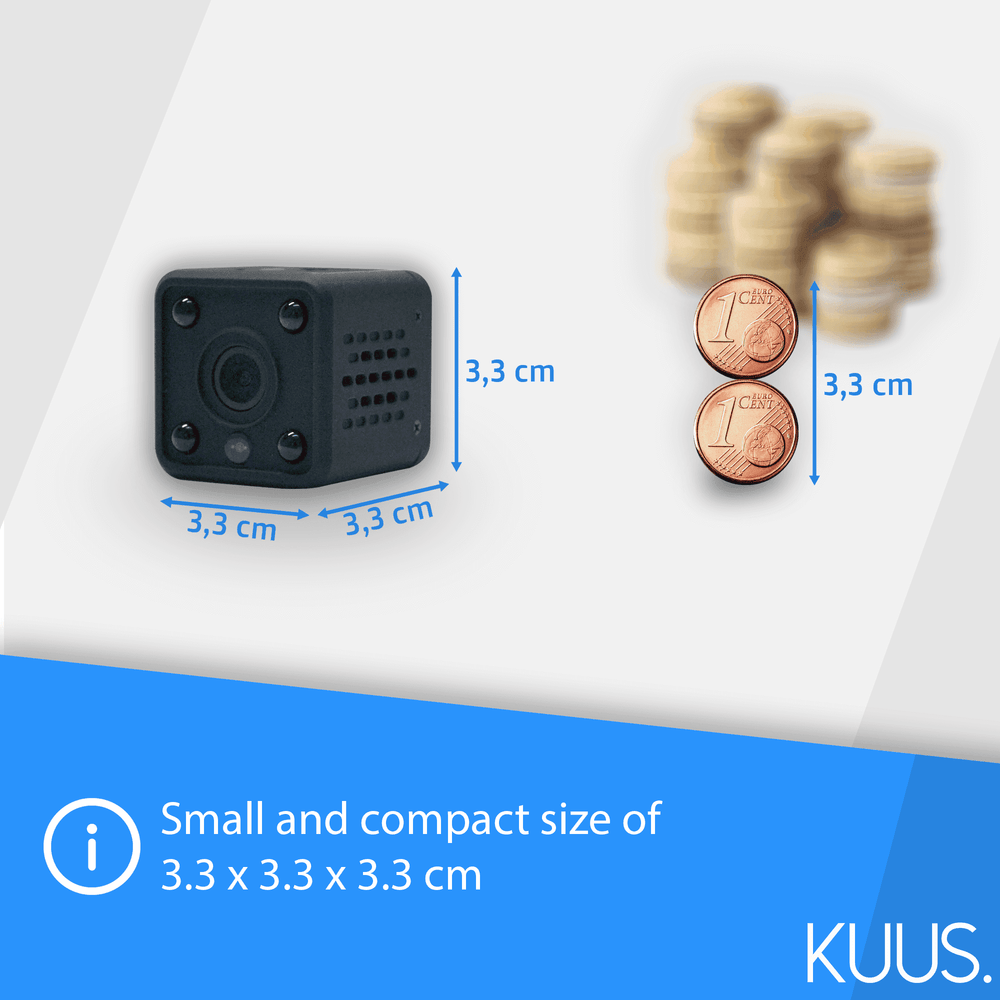 Mini spy camera with Wi-Fi IP cam and app, view 1