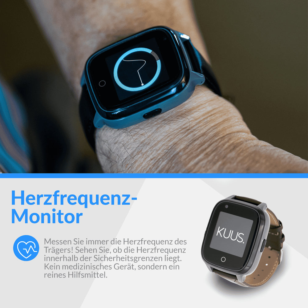 Notrufuhr für Senioren – Herzfrequenzmessung