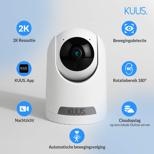 KUUS BM2 baby monitor with 360 degree rotating camera