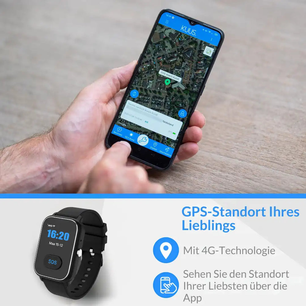 KUUS S4 Sturzerkennung und SOS Knopf