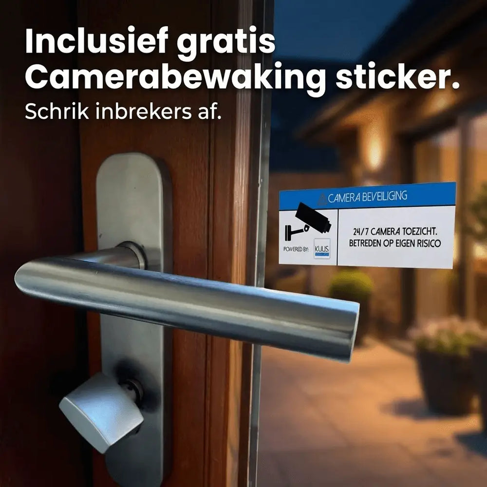 Free surveillance camera warning sticker