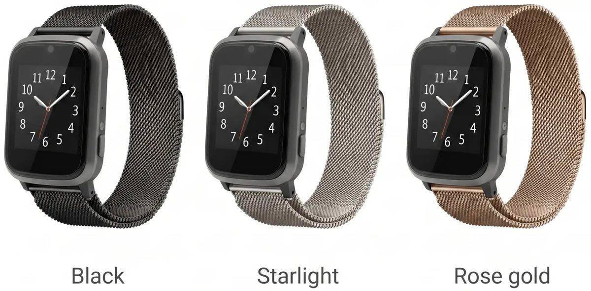 Milanaise-Uhrenarmband in drei Farben
