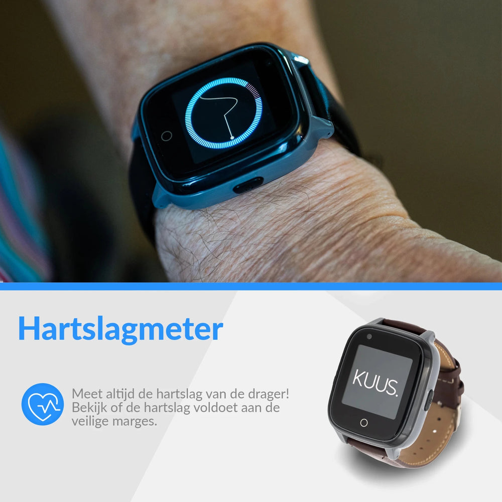 Leren polsbandje van het KUUS S2 alarmhorloge
