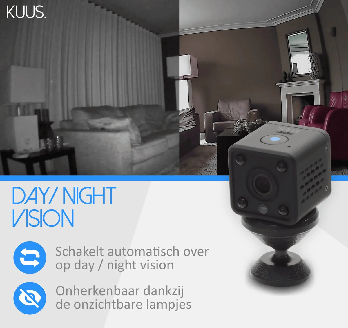 Bewegungserkennung der KUUS C2 Minikamera
