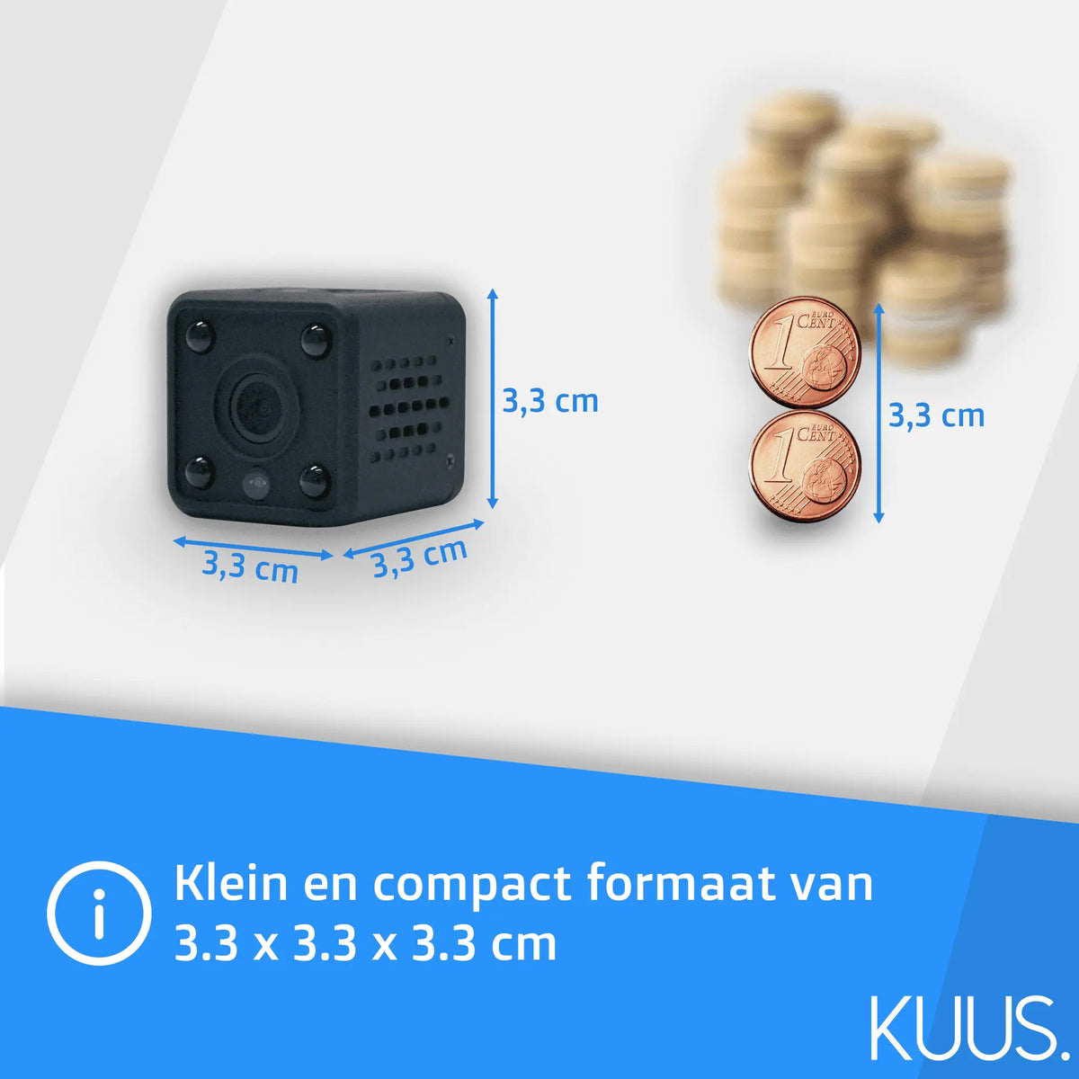 KUUS C2 Minikamera mit 3,3 cm