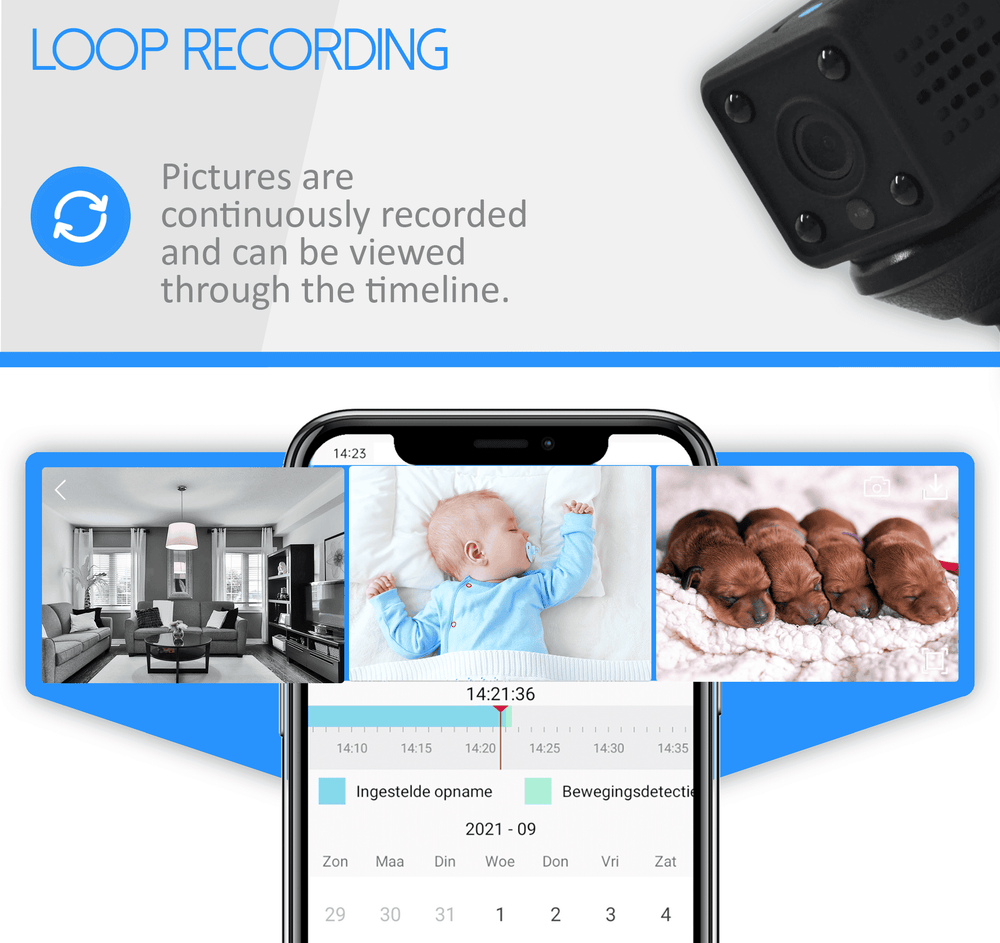 Mini spy camera with Wi-Fi IP cam and app, view 5